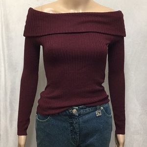 👍Divided H&M Off The Shoulder Sweater Top Sz  Sm